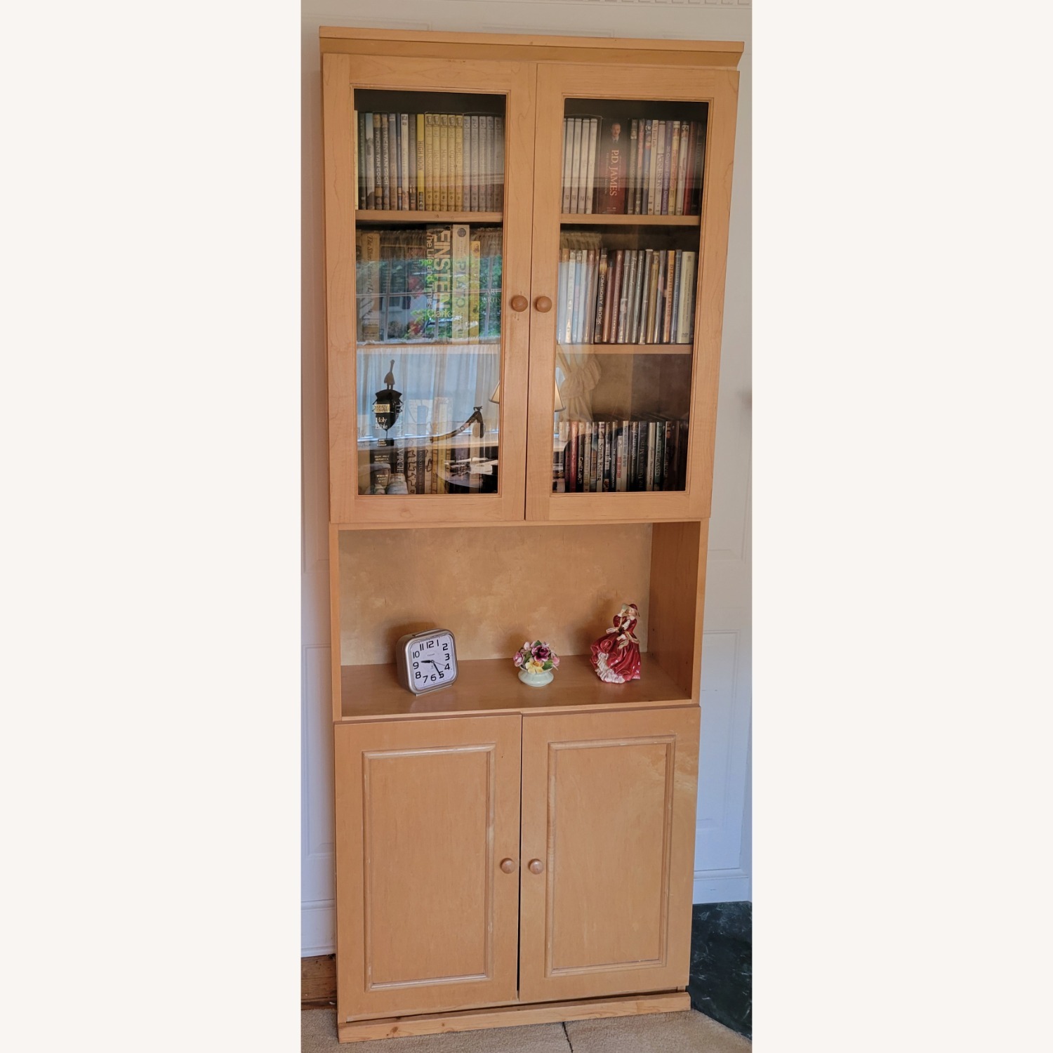 Natural Wood Bookcase - image-2