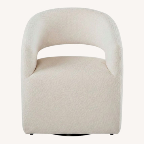 Used Bassett Aries White Accent Chairs for sale on AptDeco