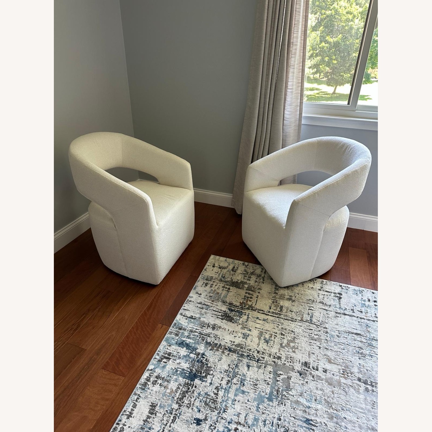 Bassett Aries White Accent Chairs - image-2