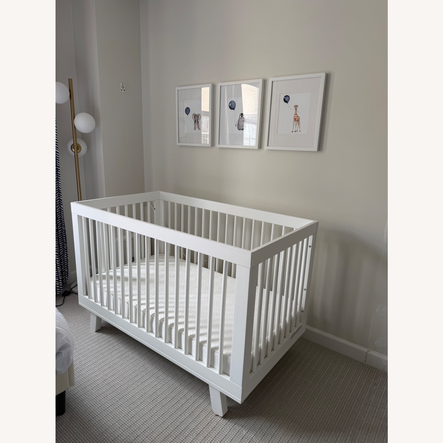 Babyletto White Wood Crib - image-1