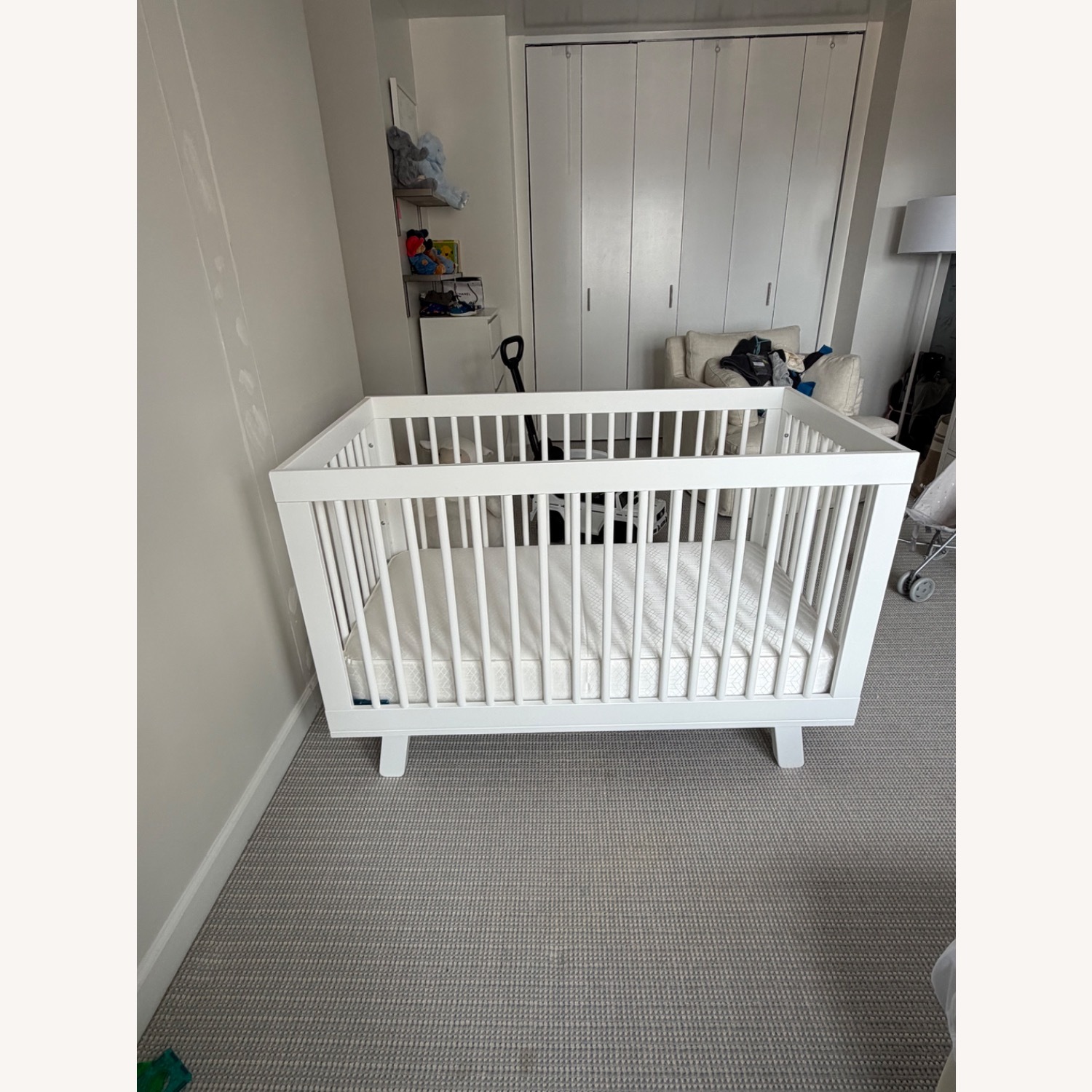 Babyletto White Wood Crib - image-2