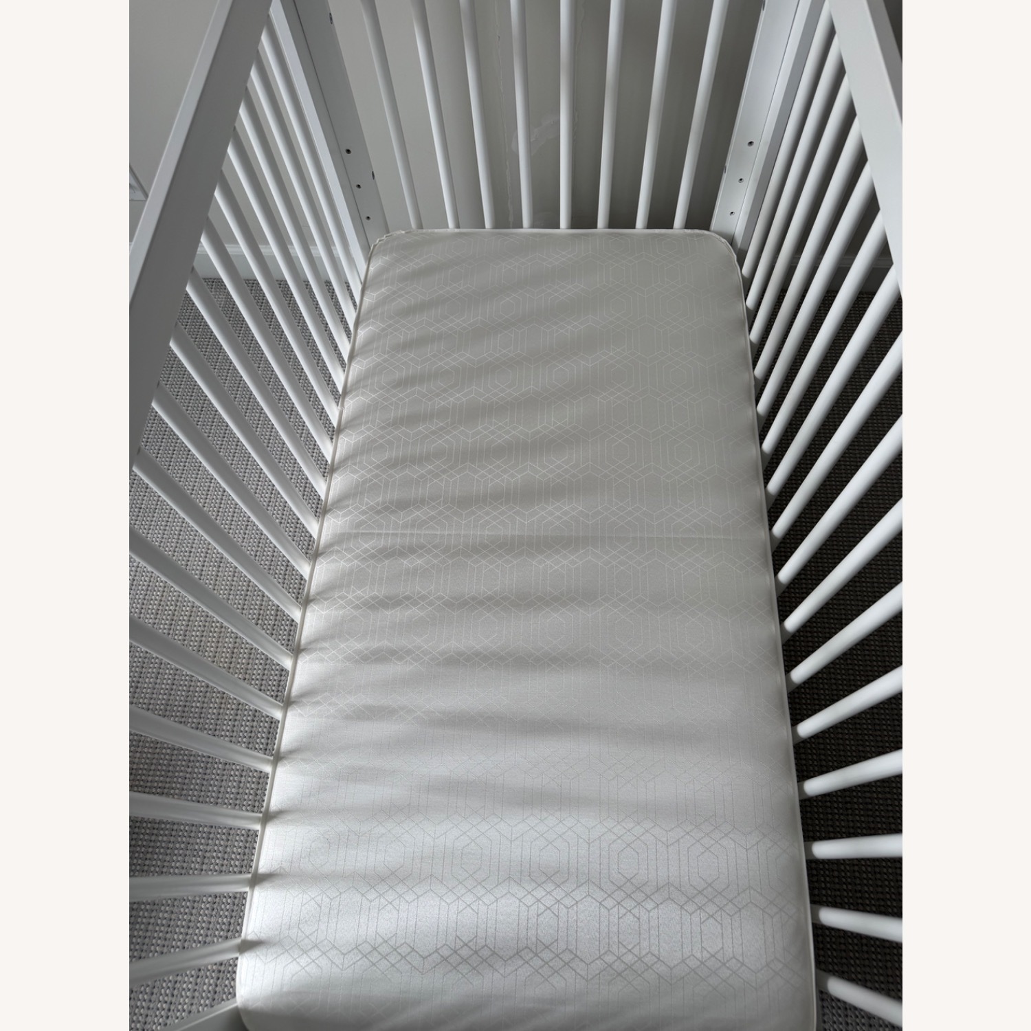 Babyletto White Wood Crib - image-4