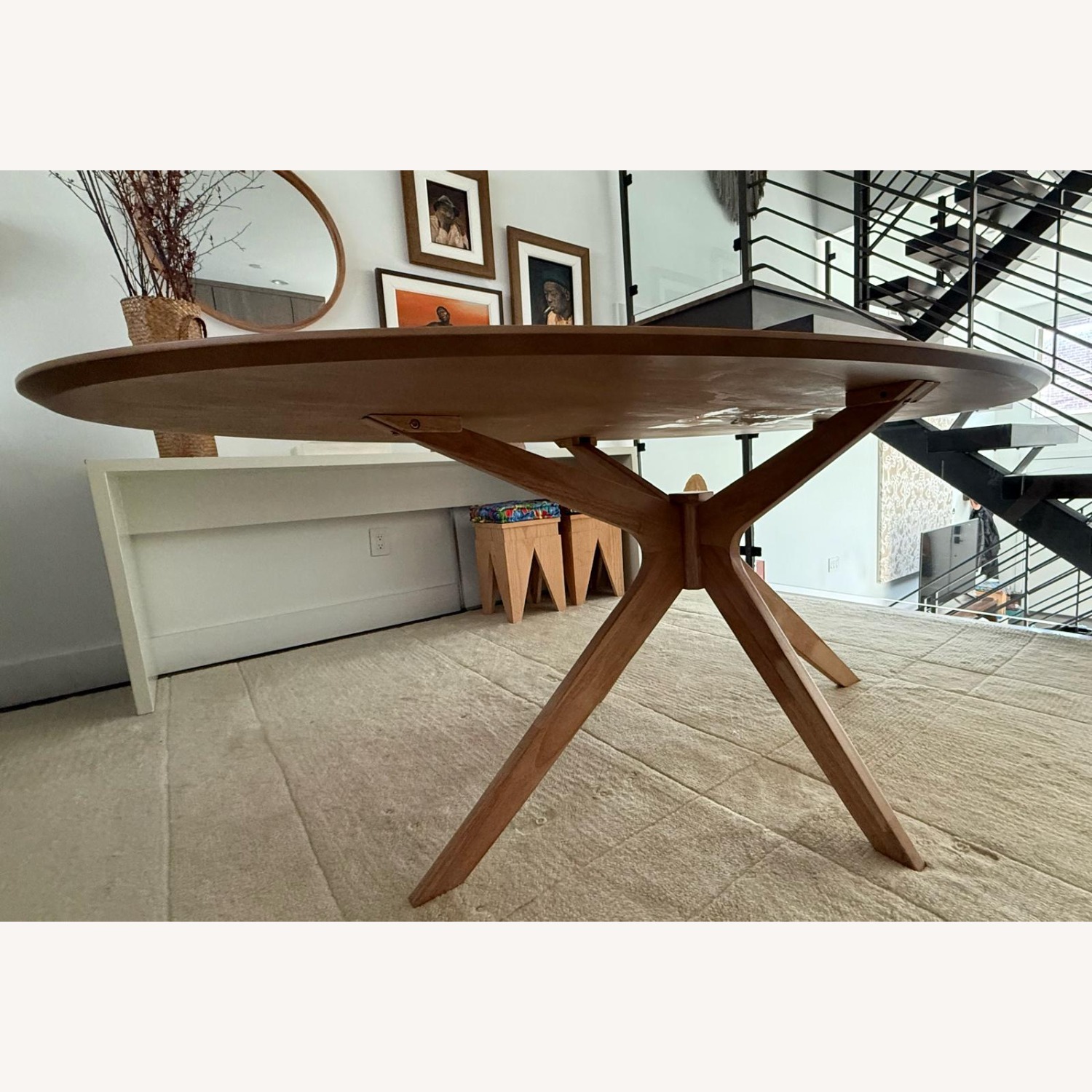 AllModern Light Brown Dining Table - image-3
