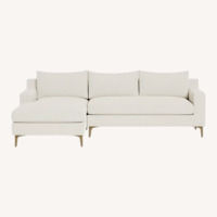 Interior Define Light Gray Sloan Couch