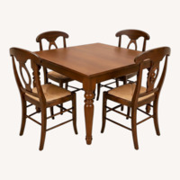 Pottery Barn Frnsco Dark Brown Wood Dining Set