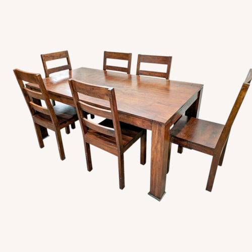 Used World Market Dark Brown Wood Dining Sets for sale on AptDeco
