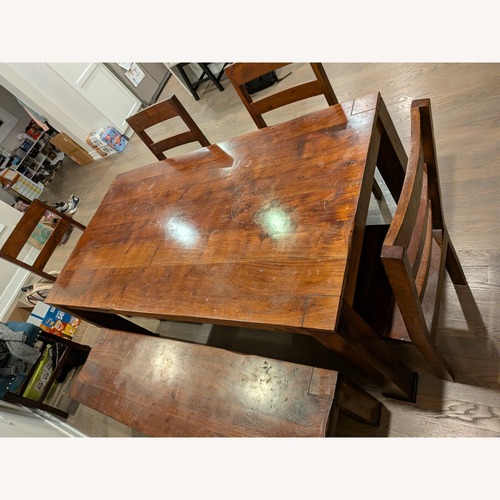 Used World Market Dark Brown Wood Dining Sets for sale on AptDeco