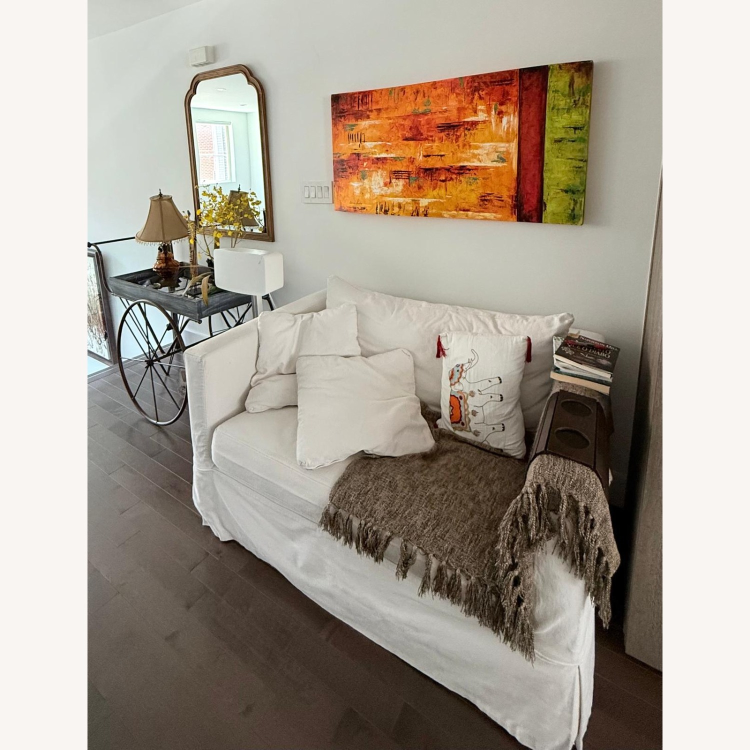 Original Signed Mexican Abstract Painting - image-4