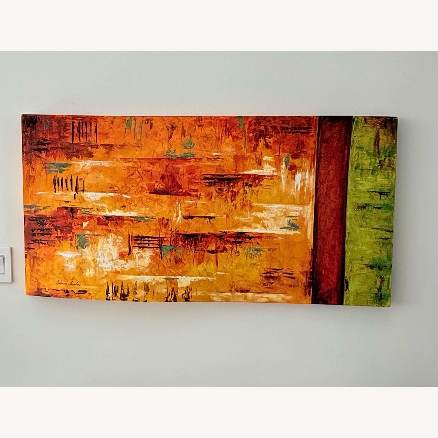 Original Signed Mexican Abstract Painting - image-1