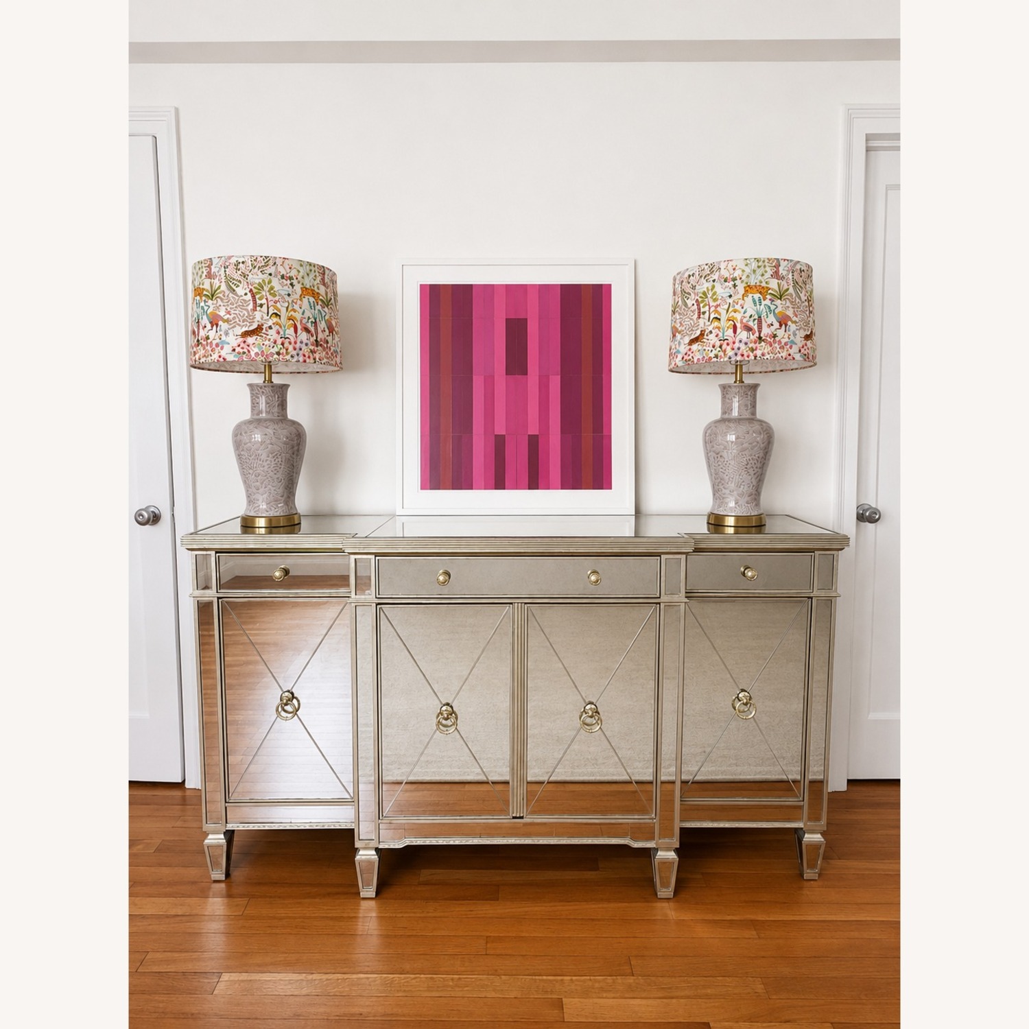 Mirrored Glass Sideboard - image-1