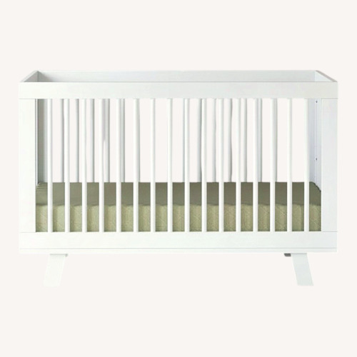 Used Babyletto Hudson 3-in-1 Convertible Crib with Toddler Bed Conversion Kit for sale on AptDeco