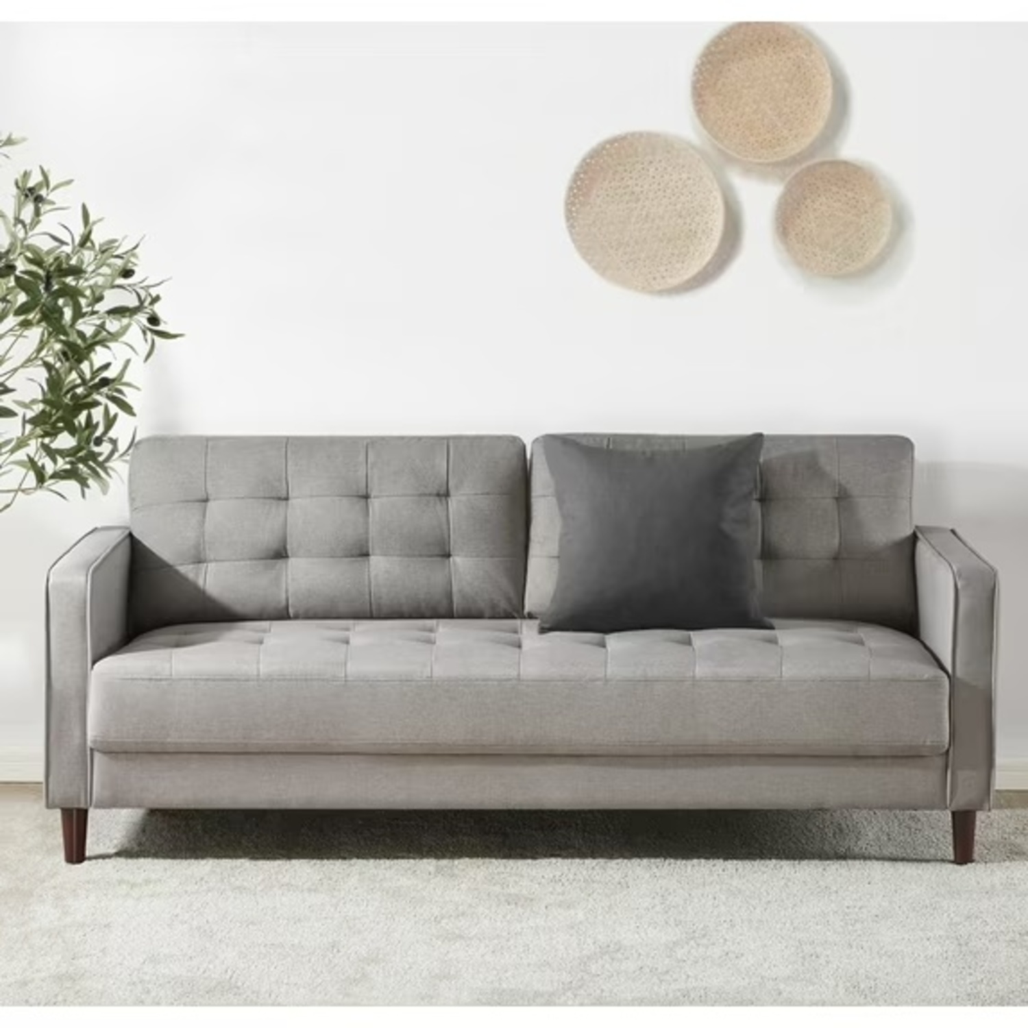 Zinus Benton Light Gray 2+ Seater Sofa - image-5