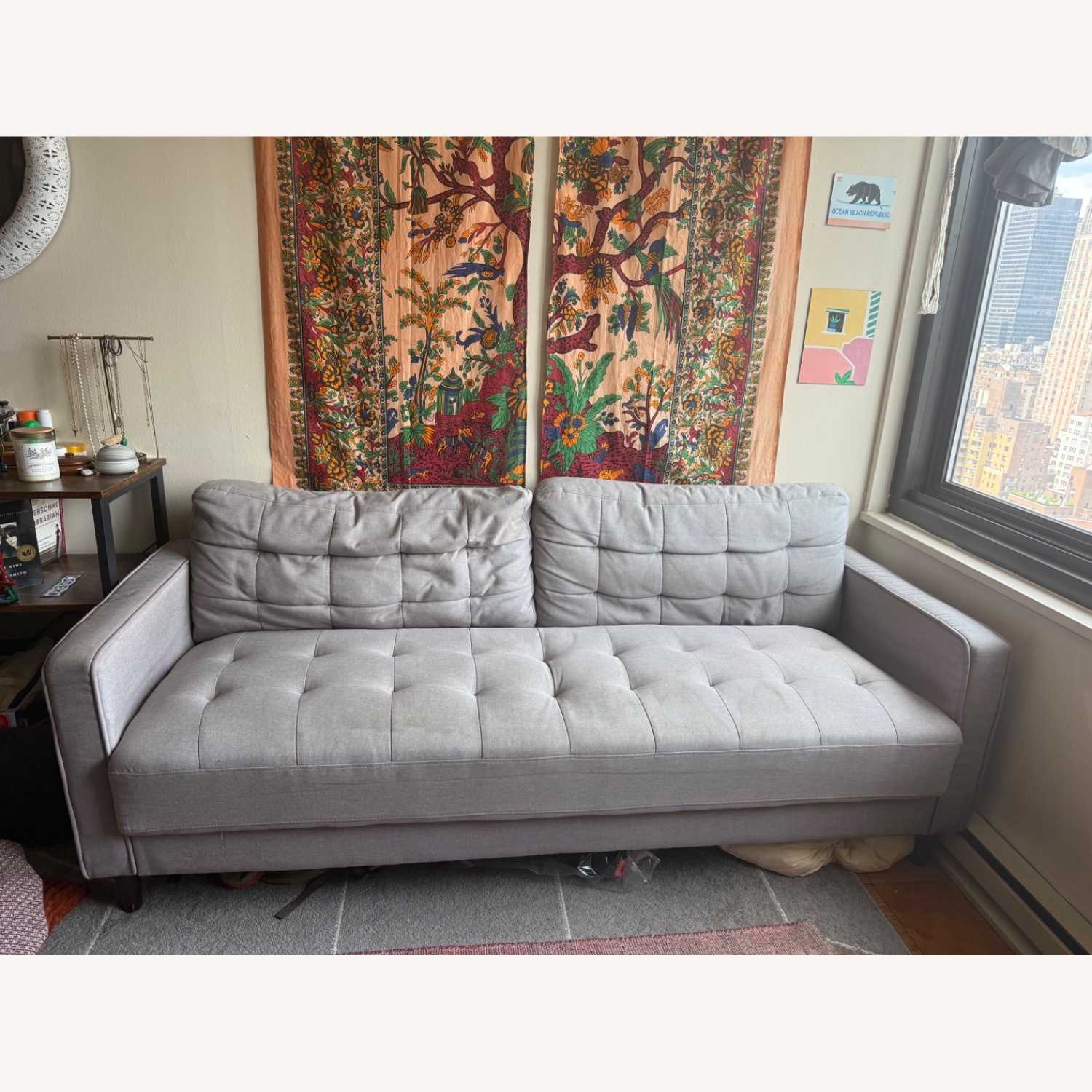 Zinus Benton Light Gray 2+ Seater Sofa - image-1