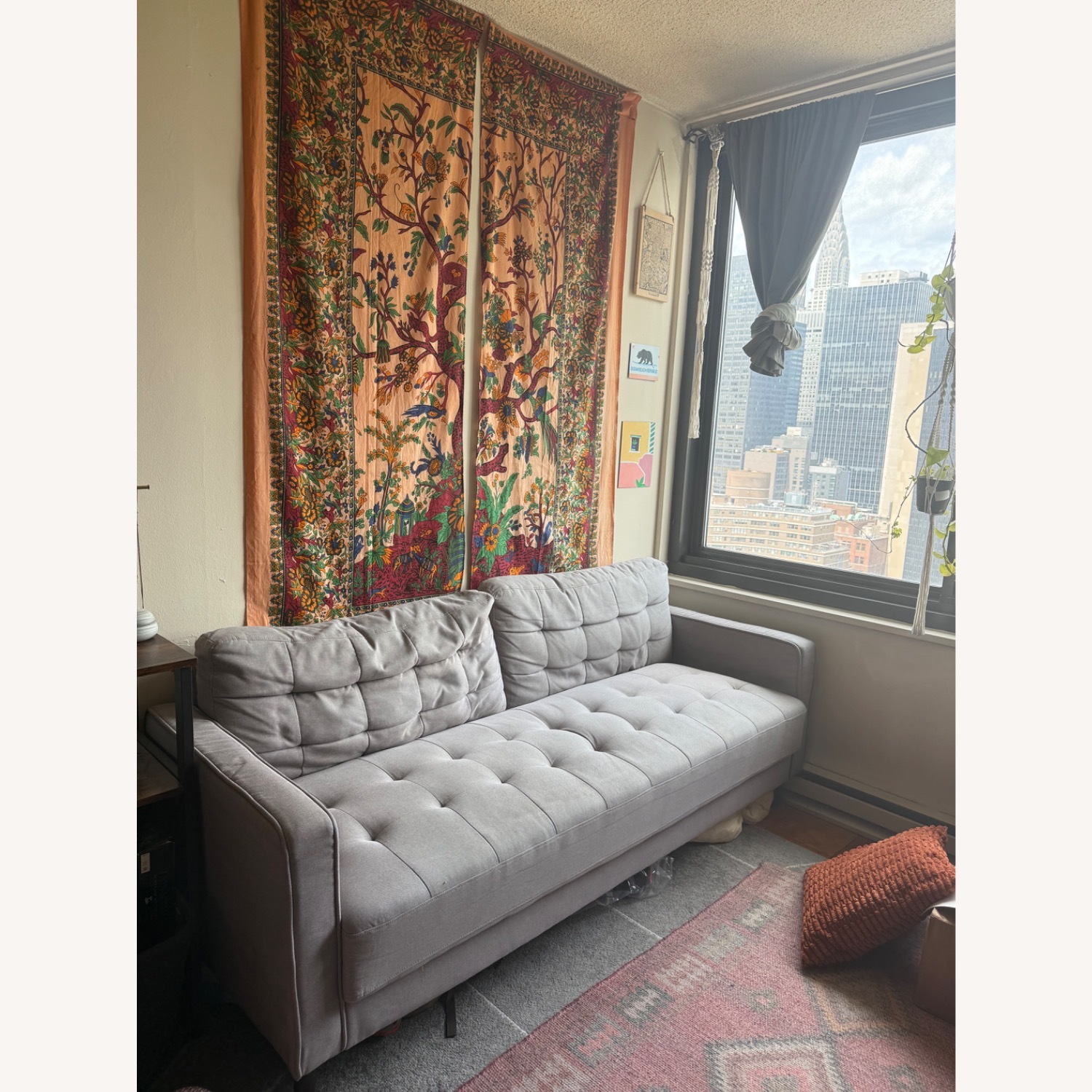 Zinus Benton Light Gray 2+ Seater Sofa - image-2