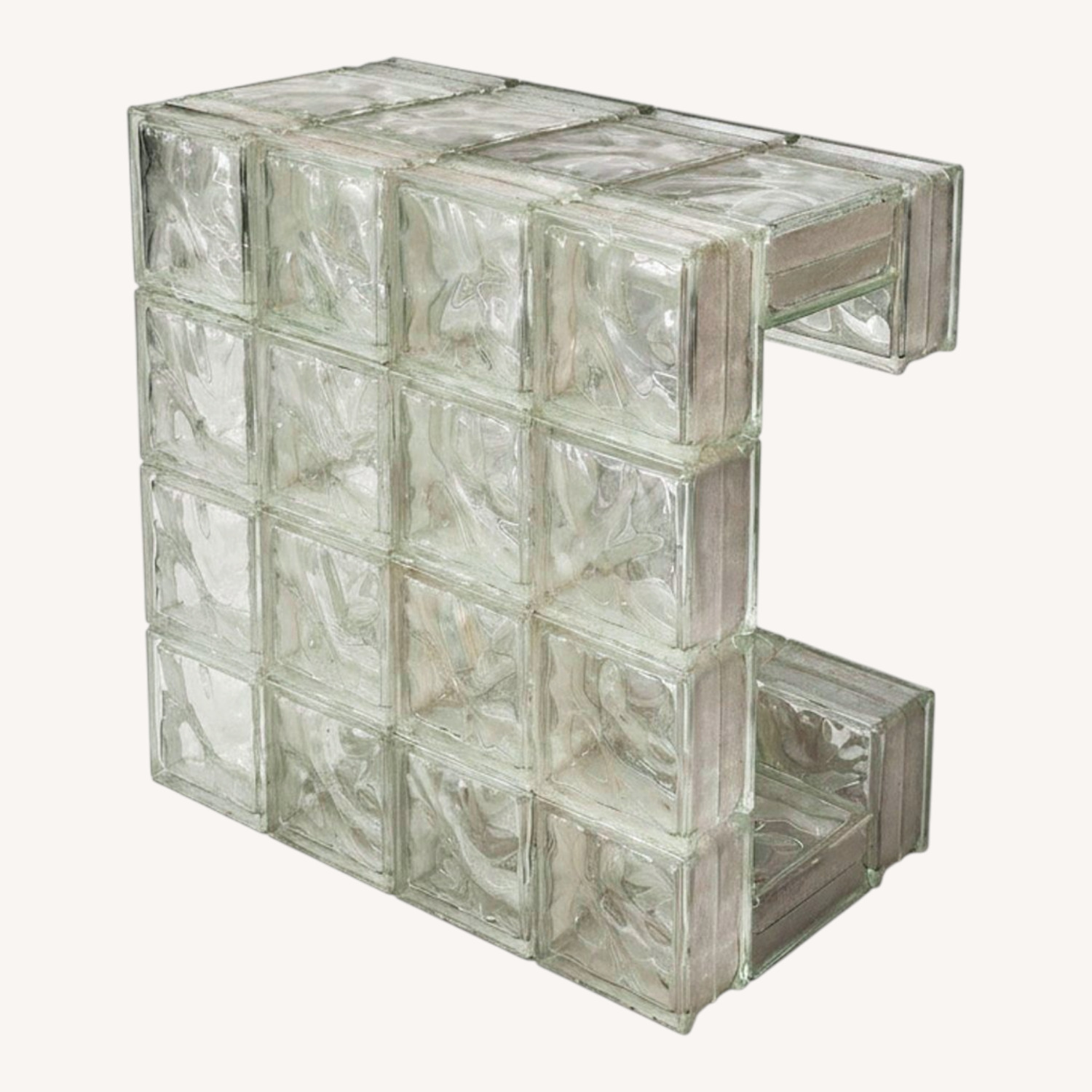 Glass Block Table - image-0