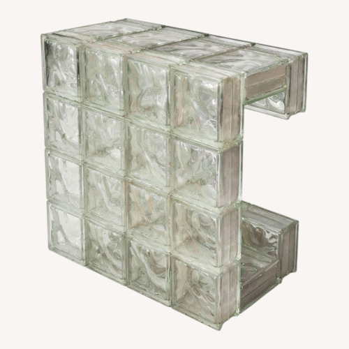 Used Glass Block Table for sale on AptDeco