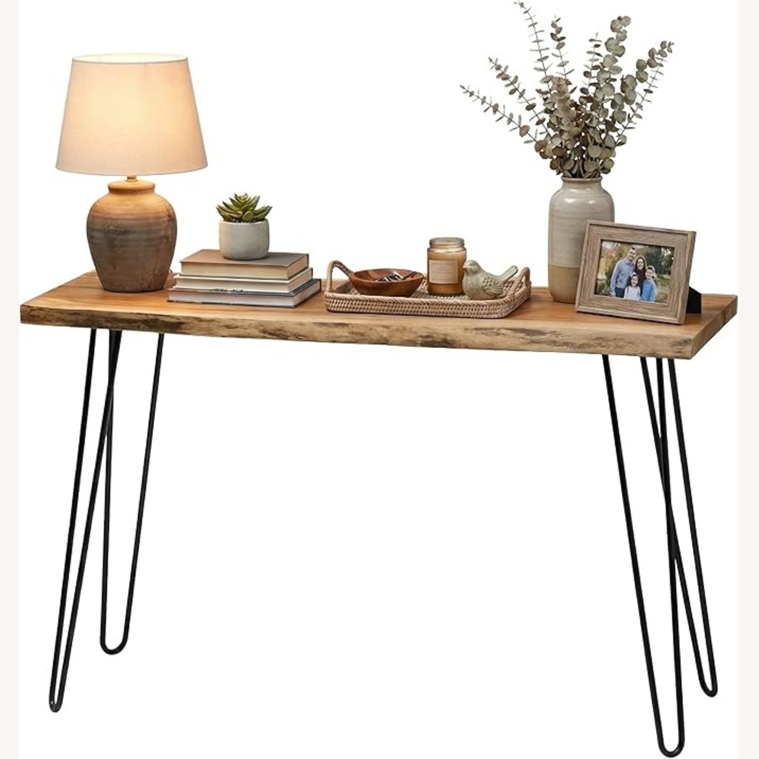 Natural Wood Side Table - image-5