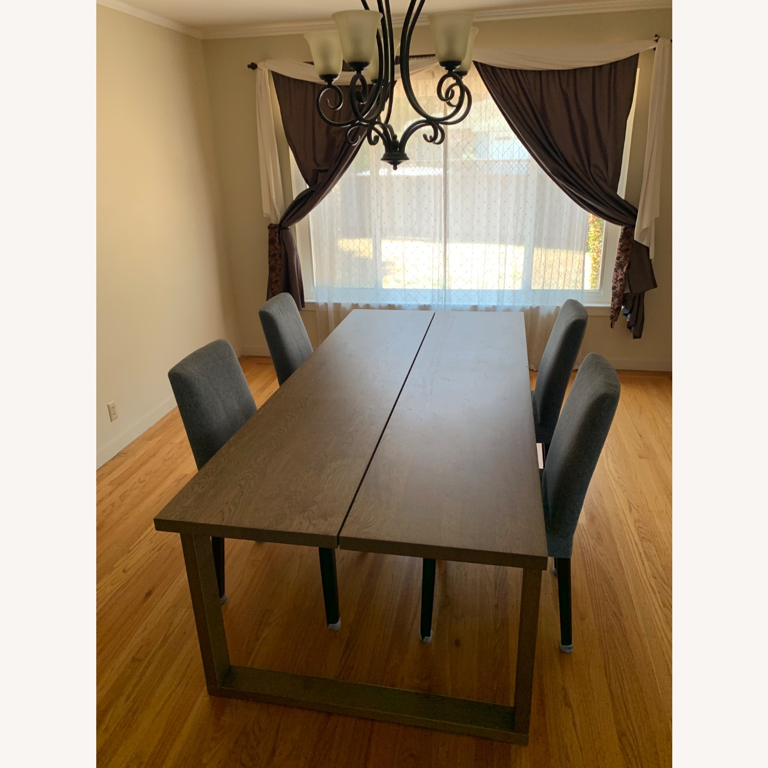 IKEA Modern Dining Table + 4 Chairs Set - image-2