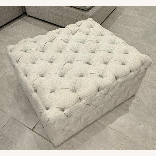 Used Oversized Tufted Ottoman for sale on AptDeco
