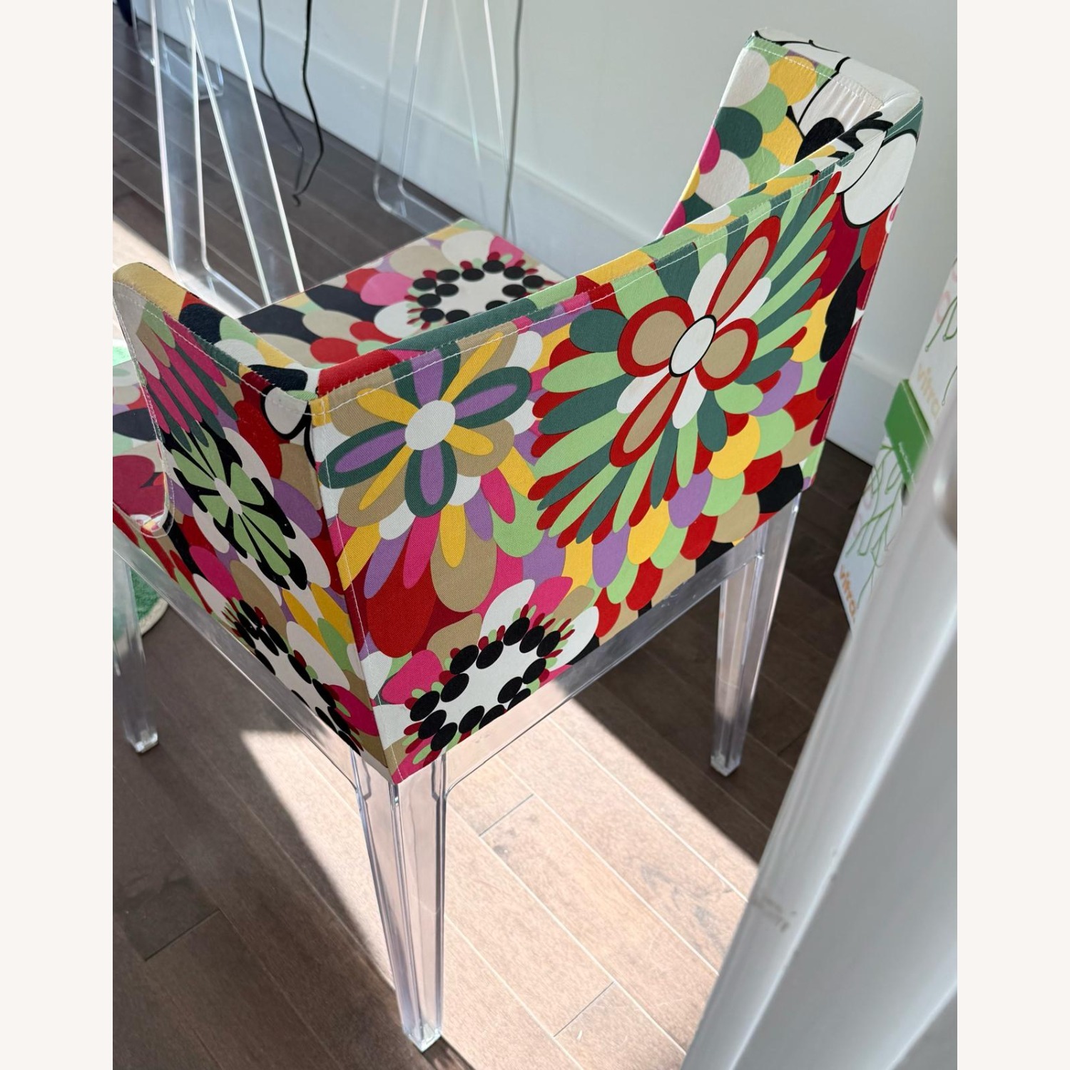 Colorful Floral Accent Chair - image-3
