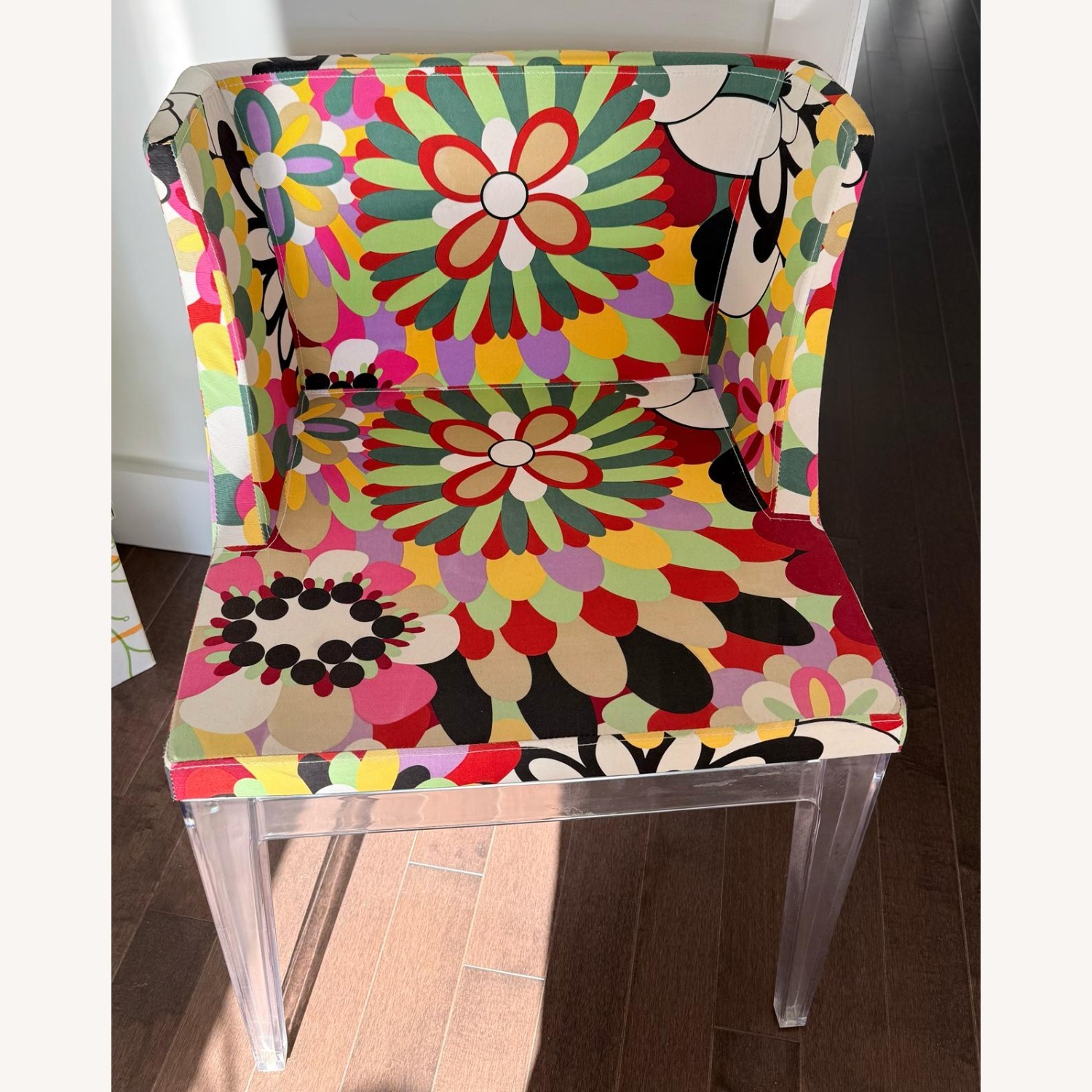 Colorful Floral Accent Chair - image-1