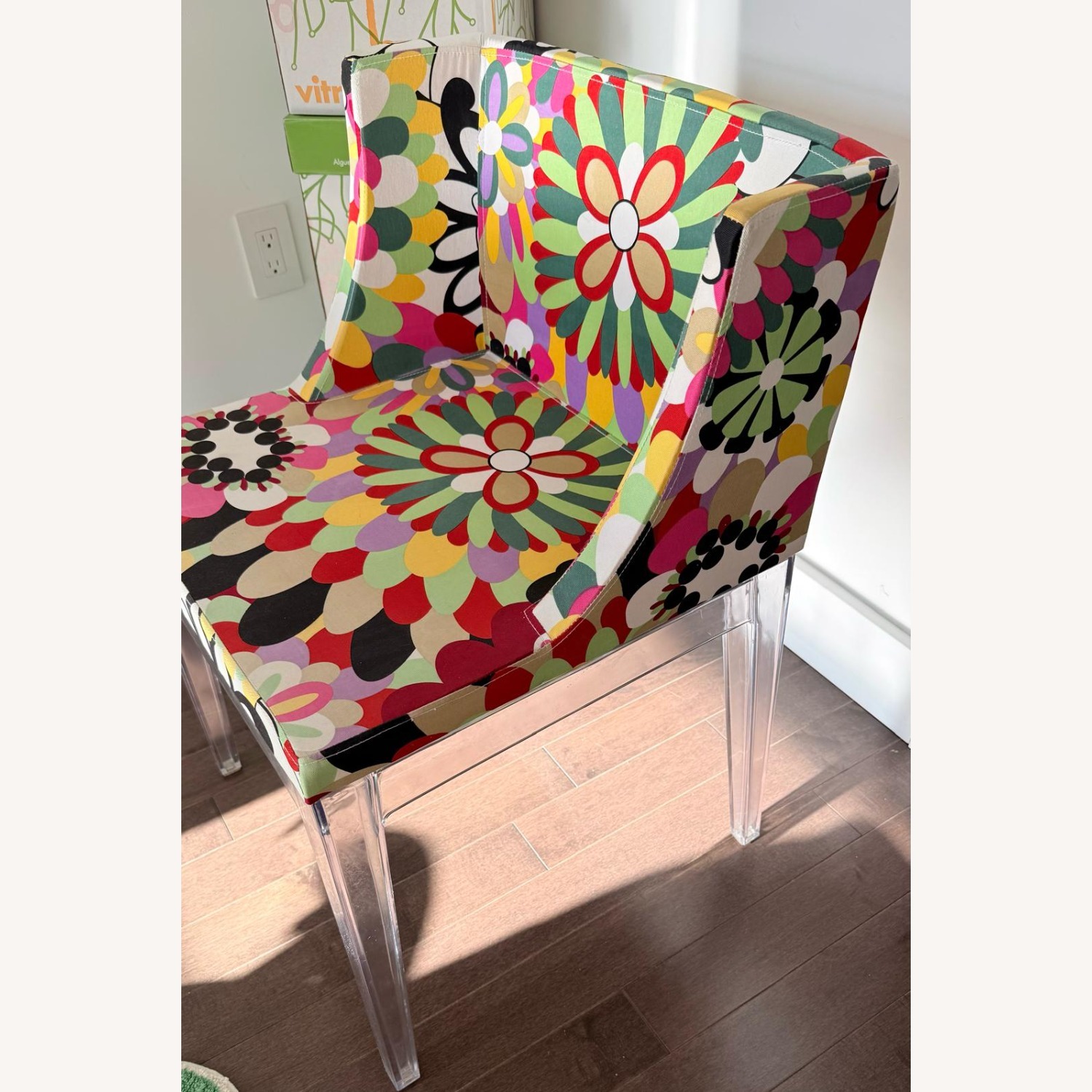 Colorful Floral Accent Chair - image-2