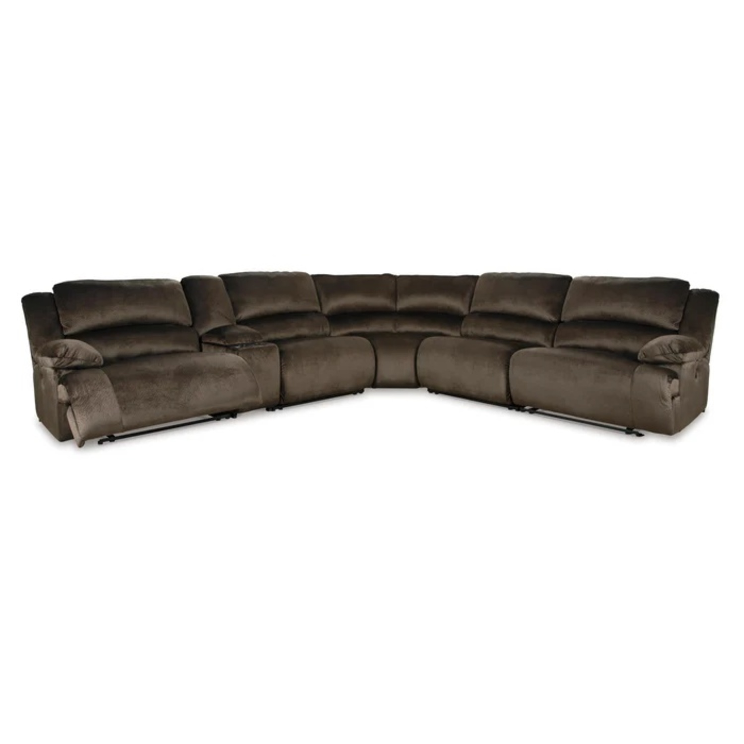 Ashley Furniture Dark Brown Chaise Lounge - image-6