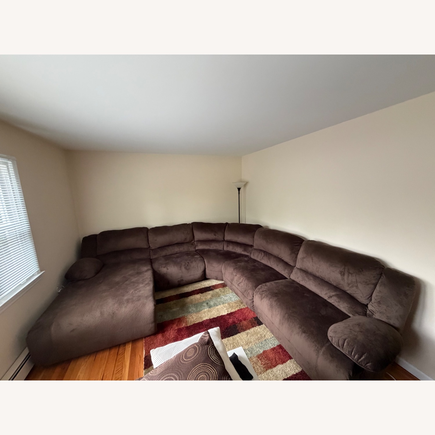 Ashley Furniture Dark Brown Chaise Lounge - image-5