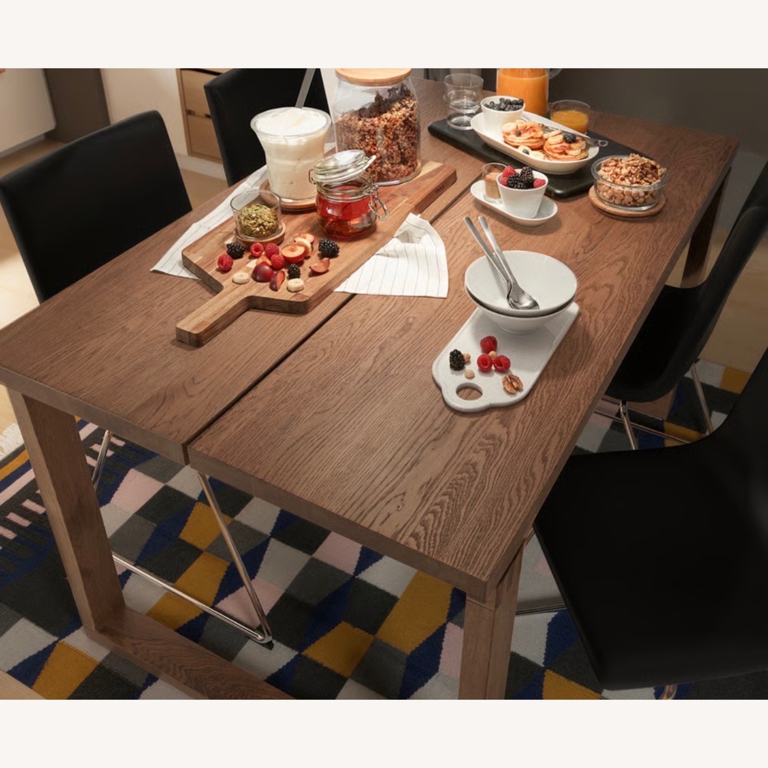 IKEA Dark Brown Wood Dining Table - image-3