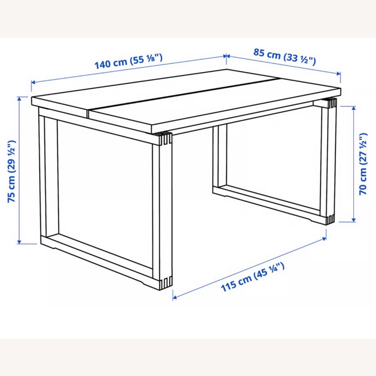 IKEA Dark Brown Wood Dining Table - image-4