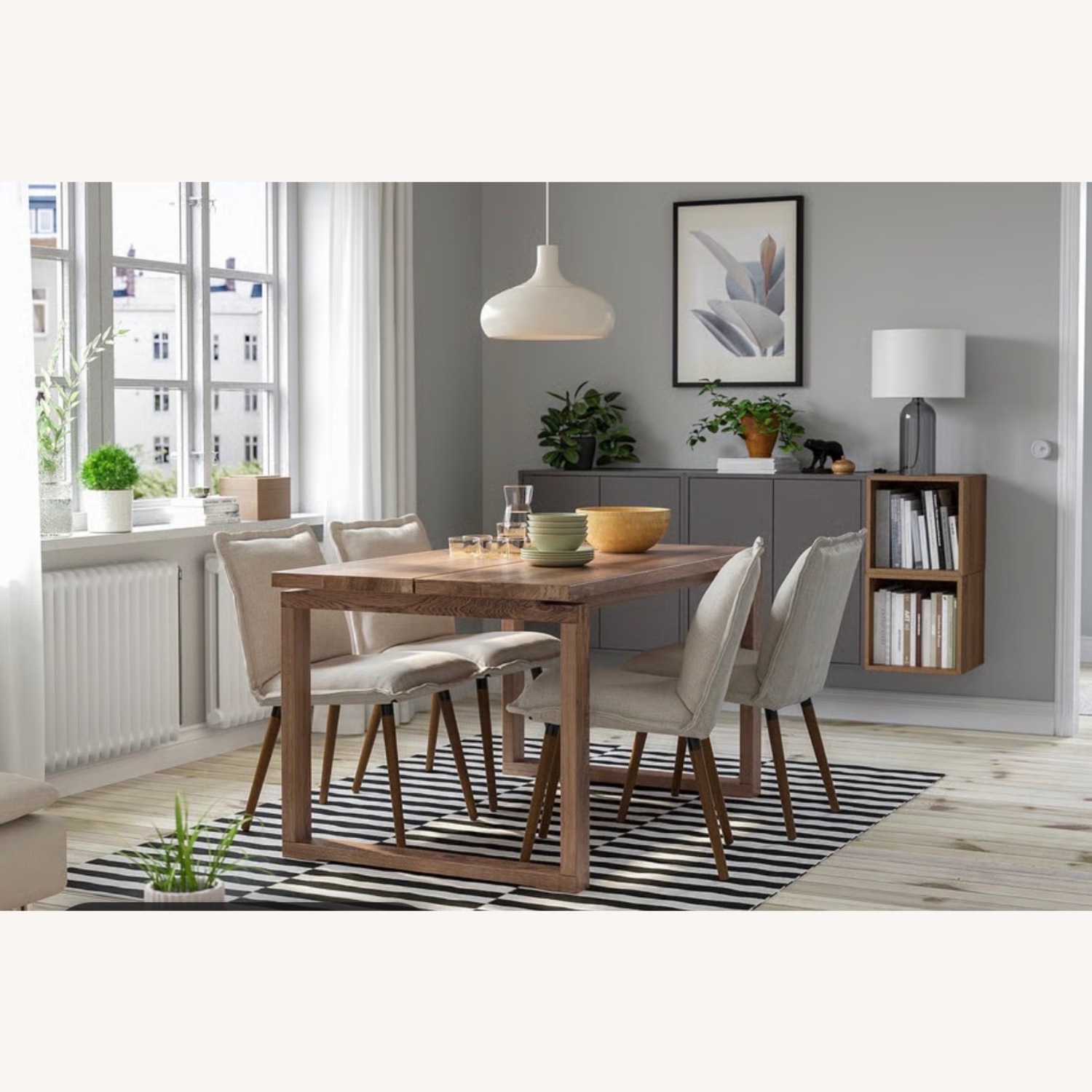 IKEA Dark Brown Wood Dining Table - image-2