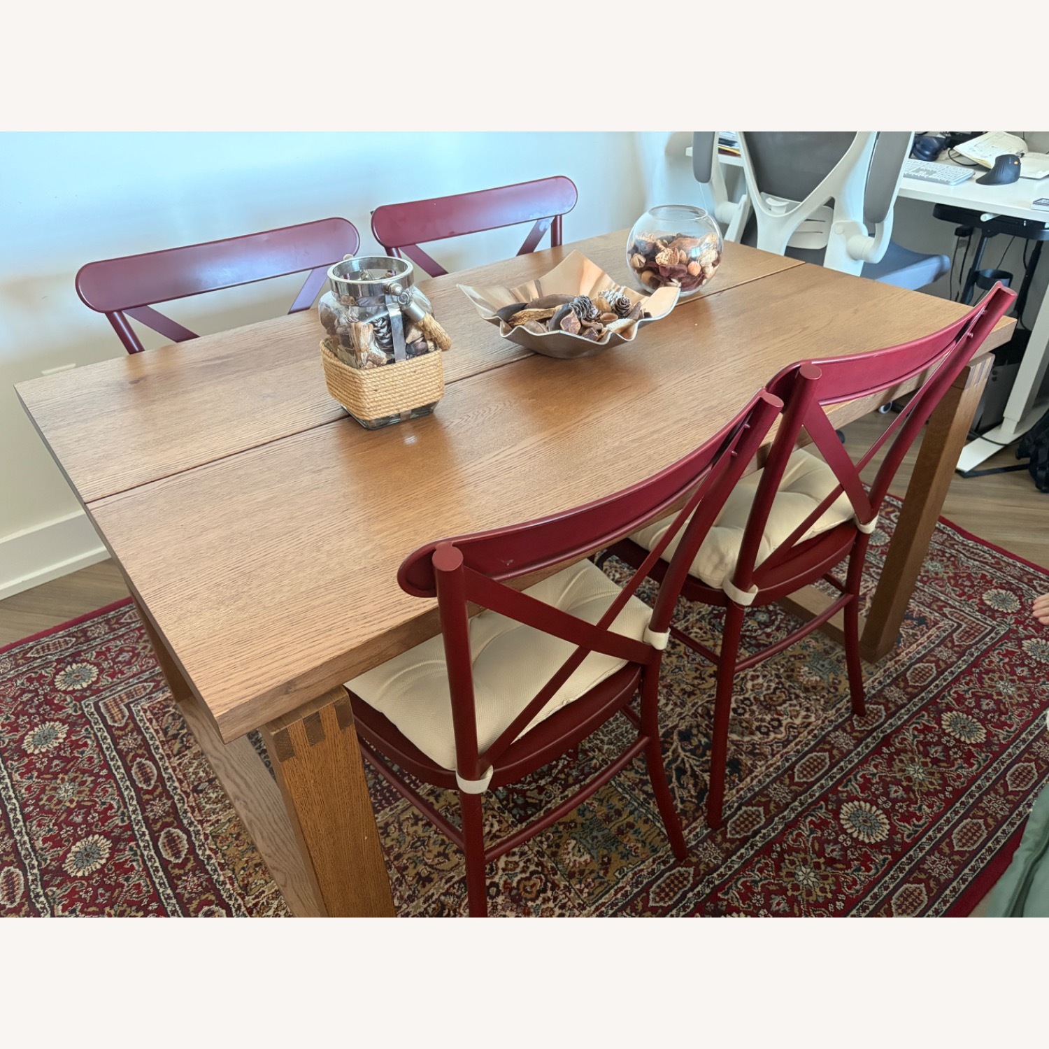 Wayfair Aliha Red Metal Dining Chairs - image-5