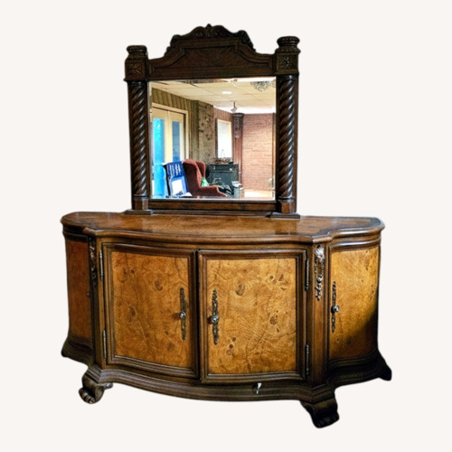 Used Dark Brown Wood Sideboard for sale on AptDeco