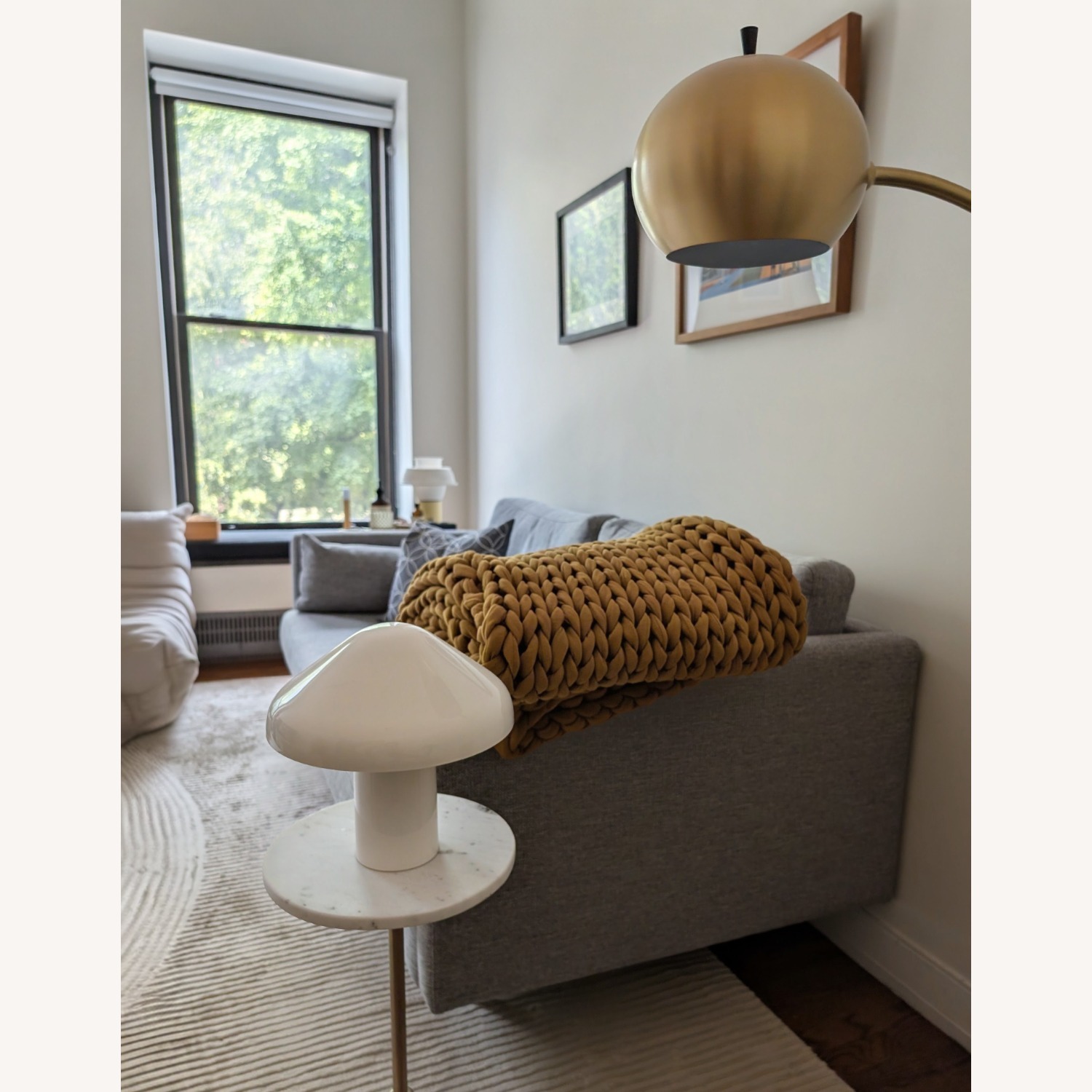 Article Anton Light Gray Fabric 2 Seater Sofa - image-2