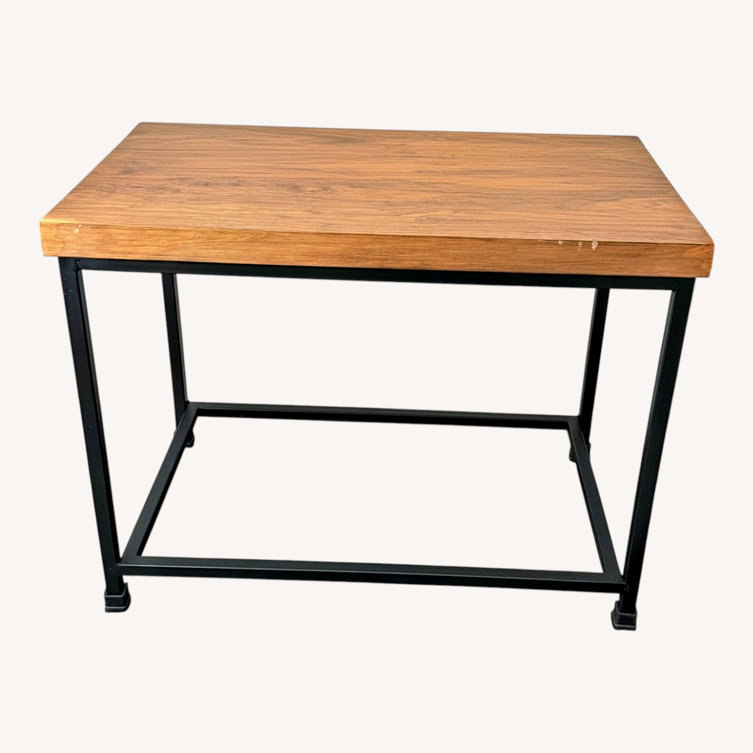 Industrial Wood & Metal Side Tables - image-0