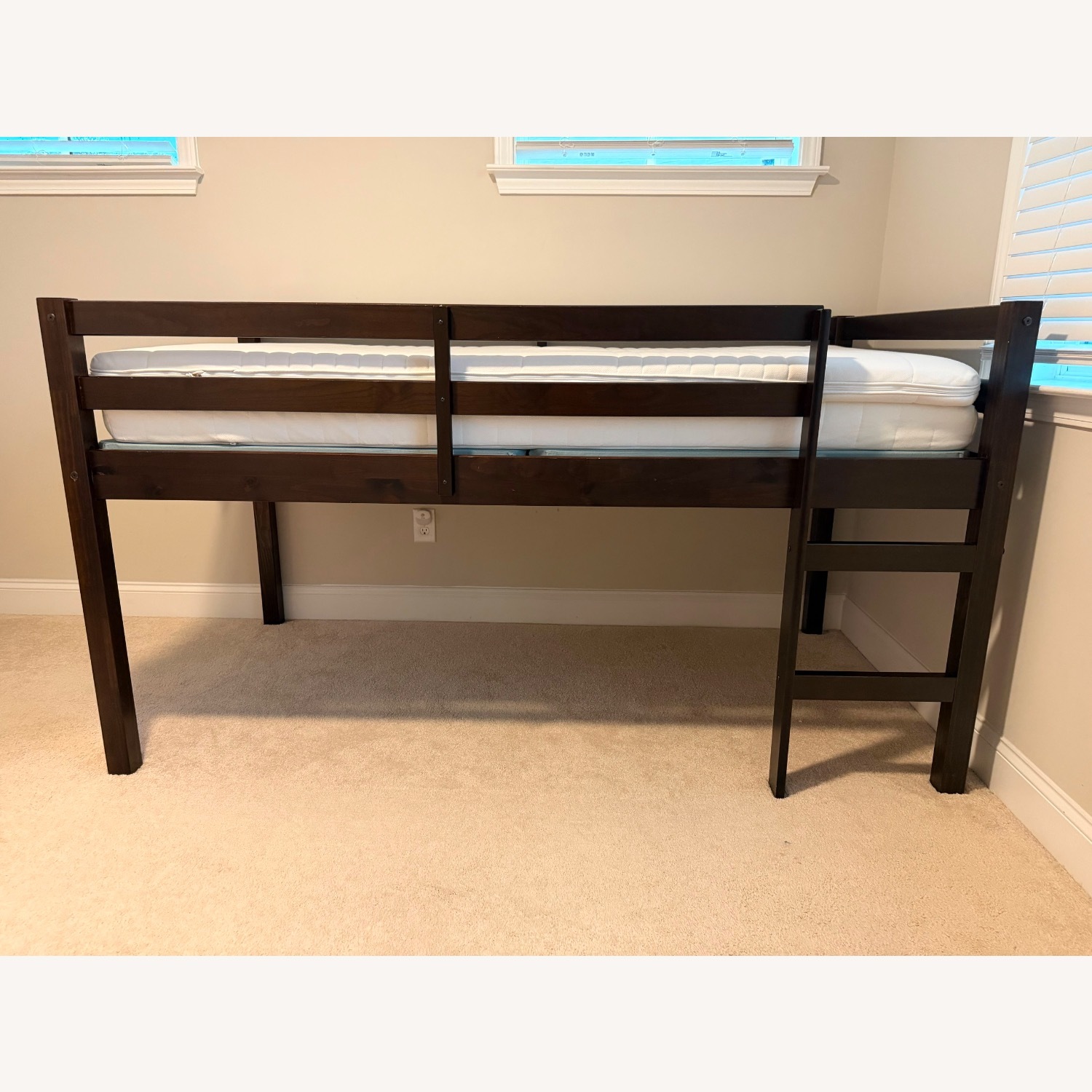 Twin Loft Bed – Espresso Finish – Great Condition - image-5