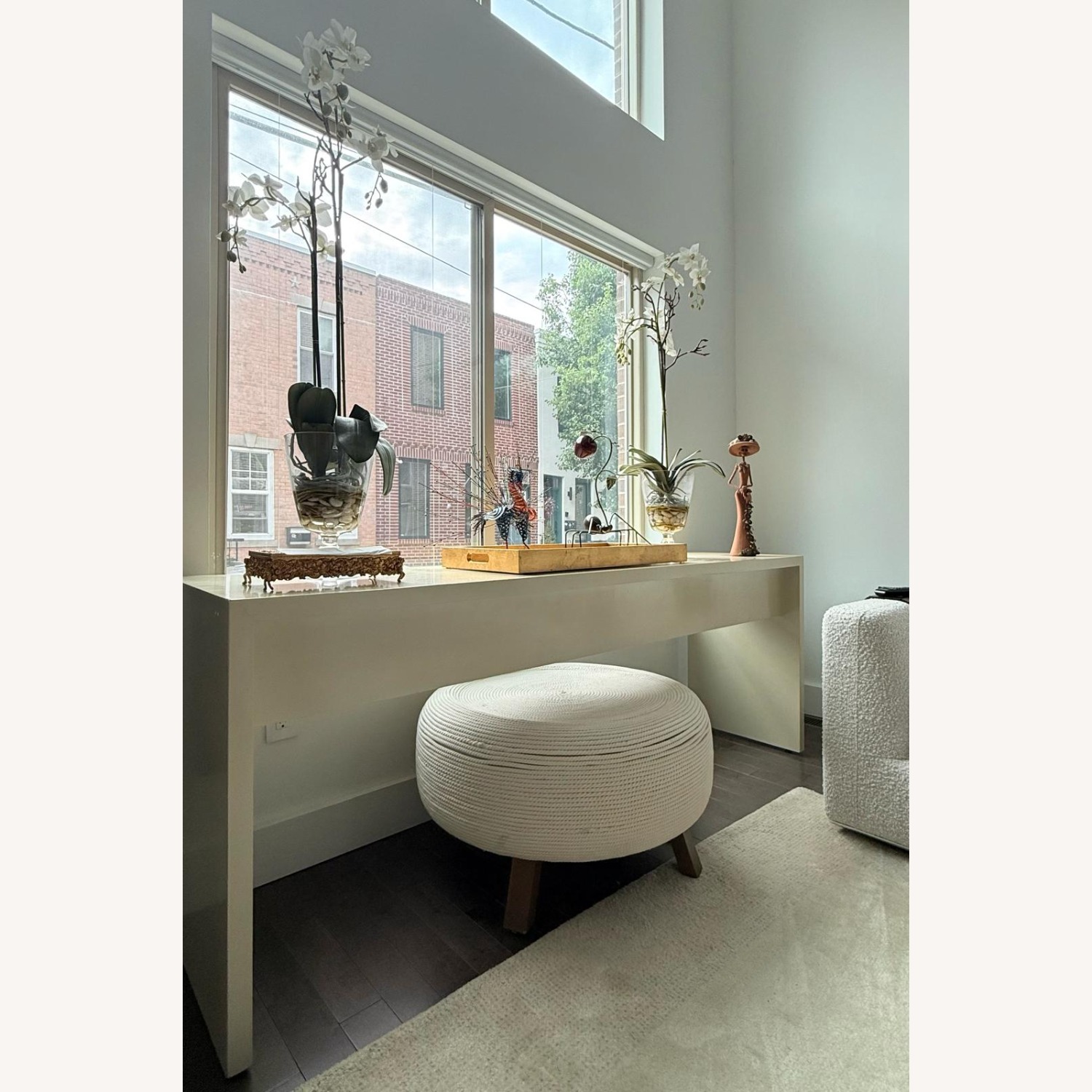 Modern Sand Lacquer Console Table - image-2