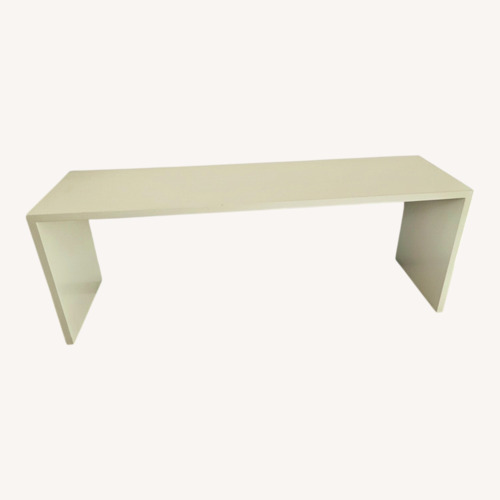 Used Modern Sand Lacquer Console Table for sale on AptDeco
