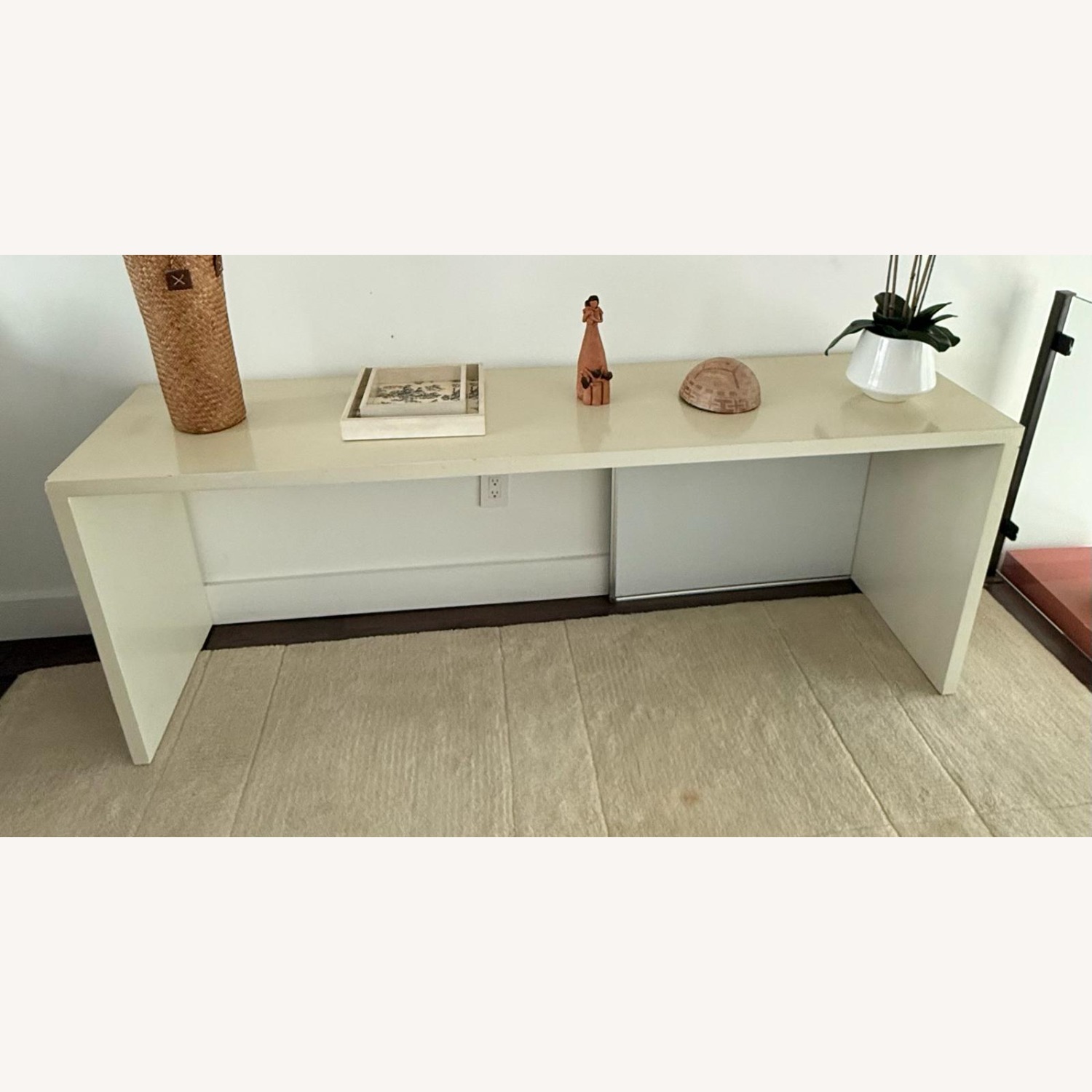 Modern Sand Lacquer Console Table - image-3