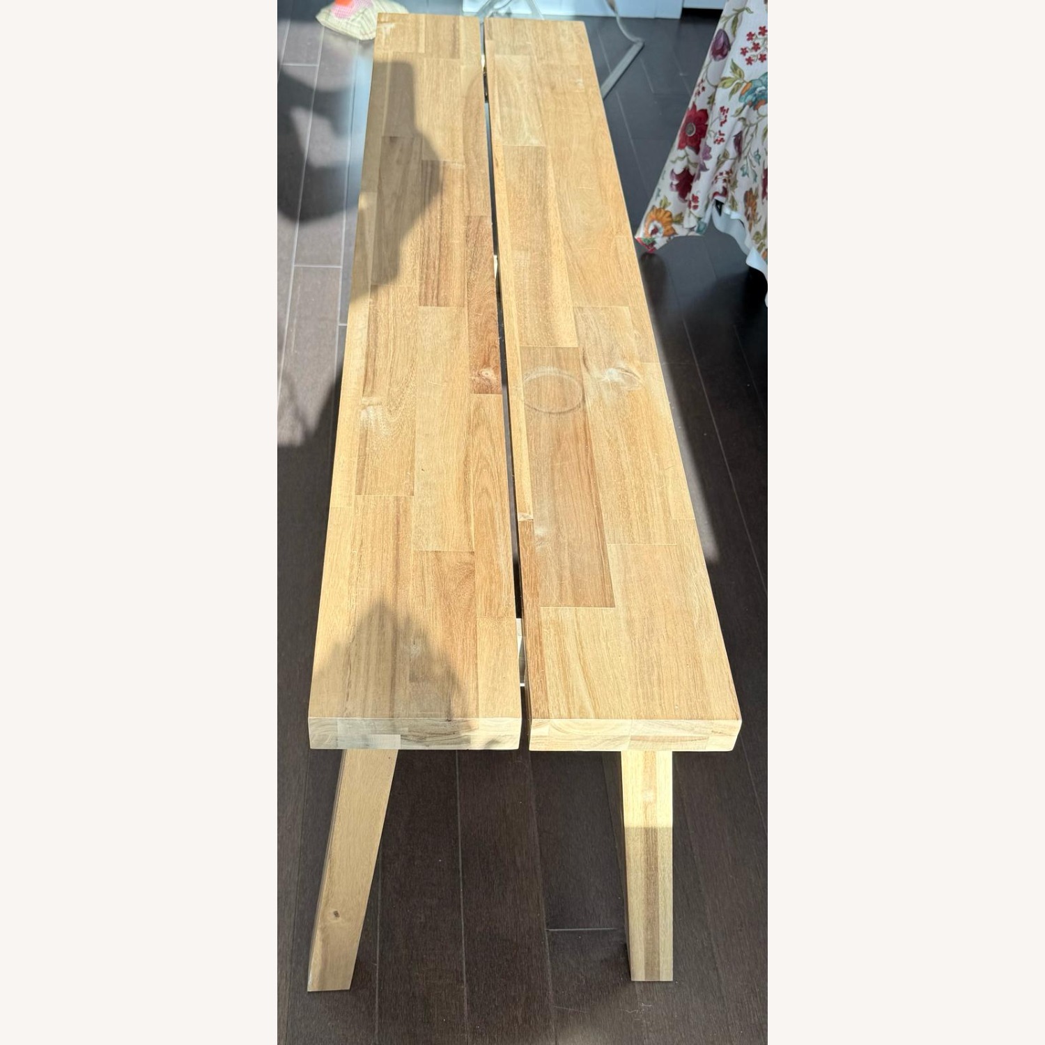 Modern Solid Wood Bench - image-1