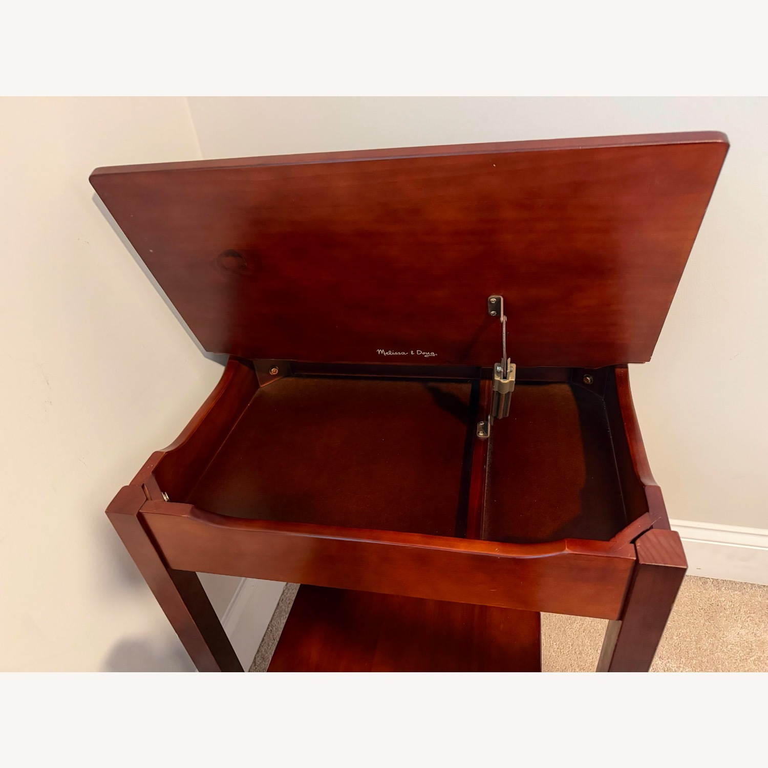 Melissa And Doug Dark Brown Wood Desk and Chair - image-2
