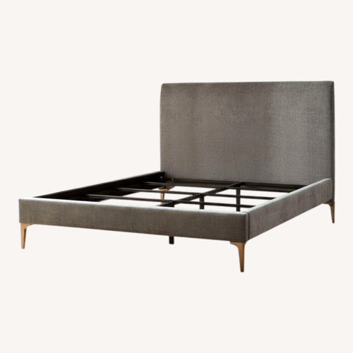 Used West Elm Andes Bed Frame Gray for sale on AptDeco