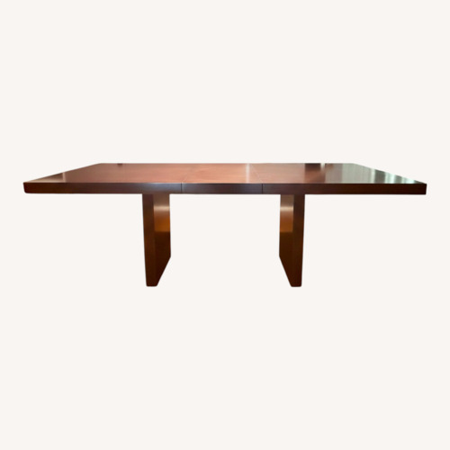 Used Macy's Dark Brown Wood Dining Table for sale on AptDeco