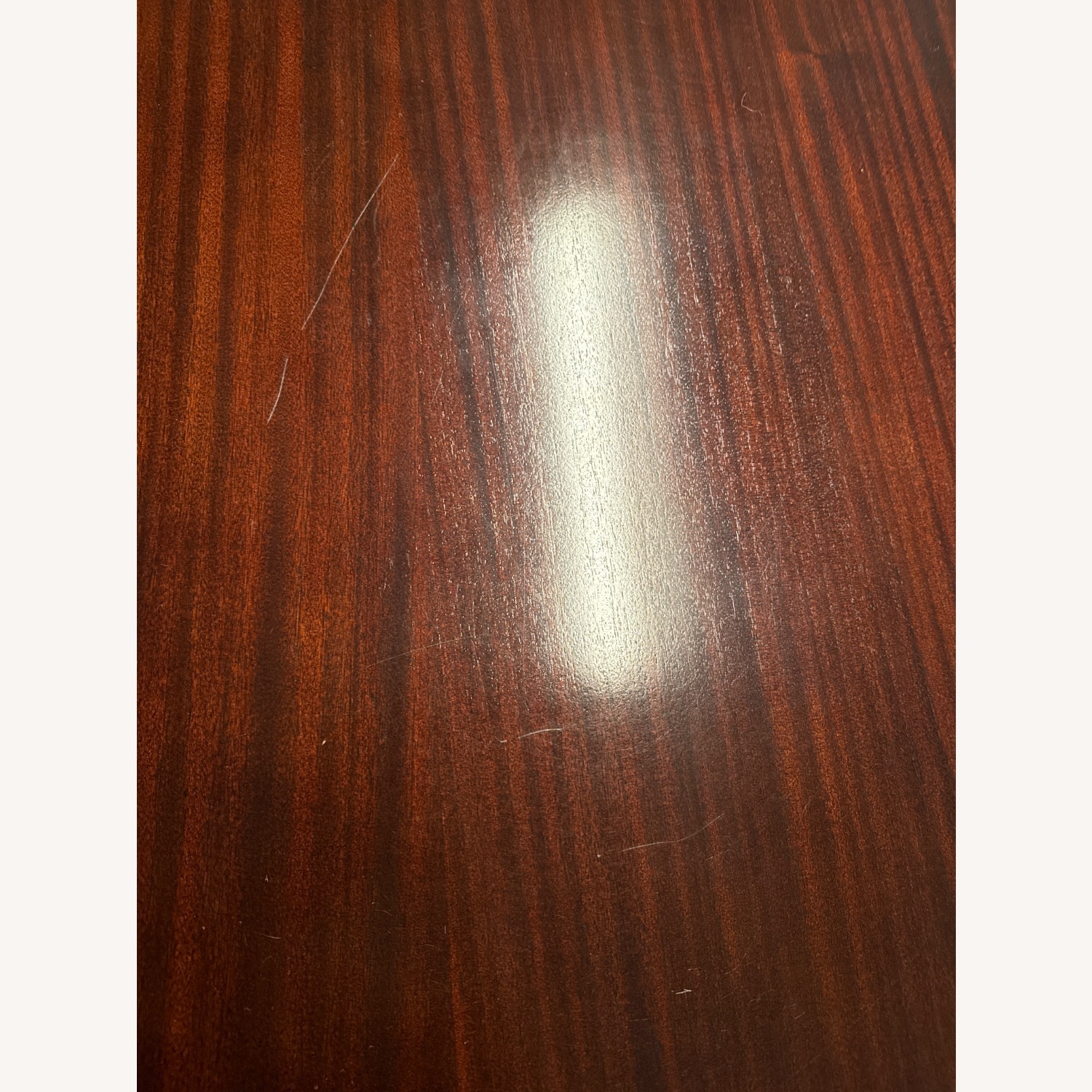 Macy's Dark Brown Wood Dining Table - image-5