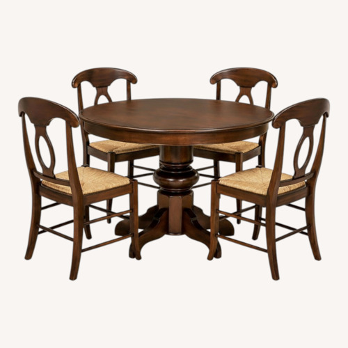 Used Pottery Barn Tivoli Chestnut Wood Dining Sets for sale on AptDeco