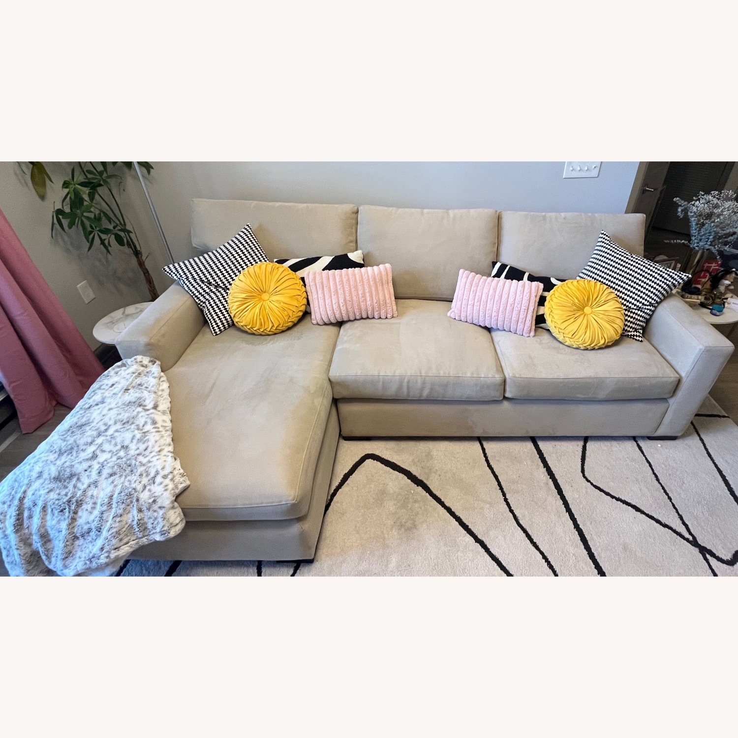 Crate & Barrel Axis Sleeper Sectional Chaise - image-2