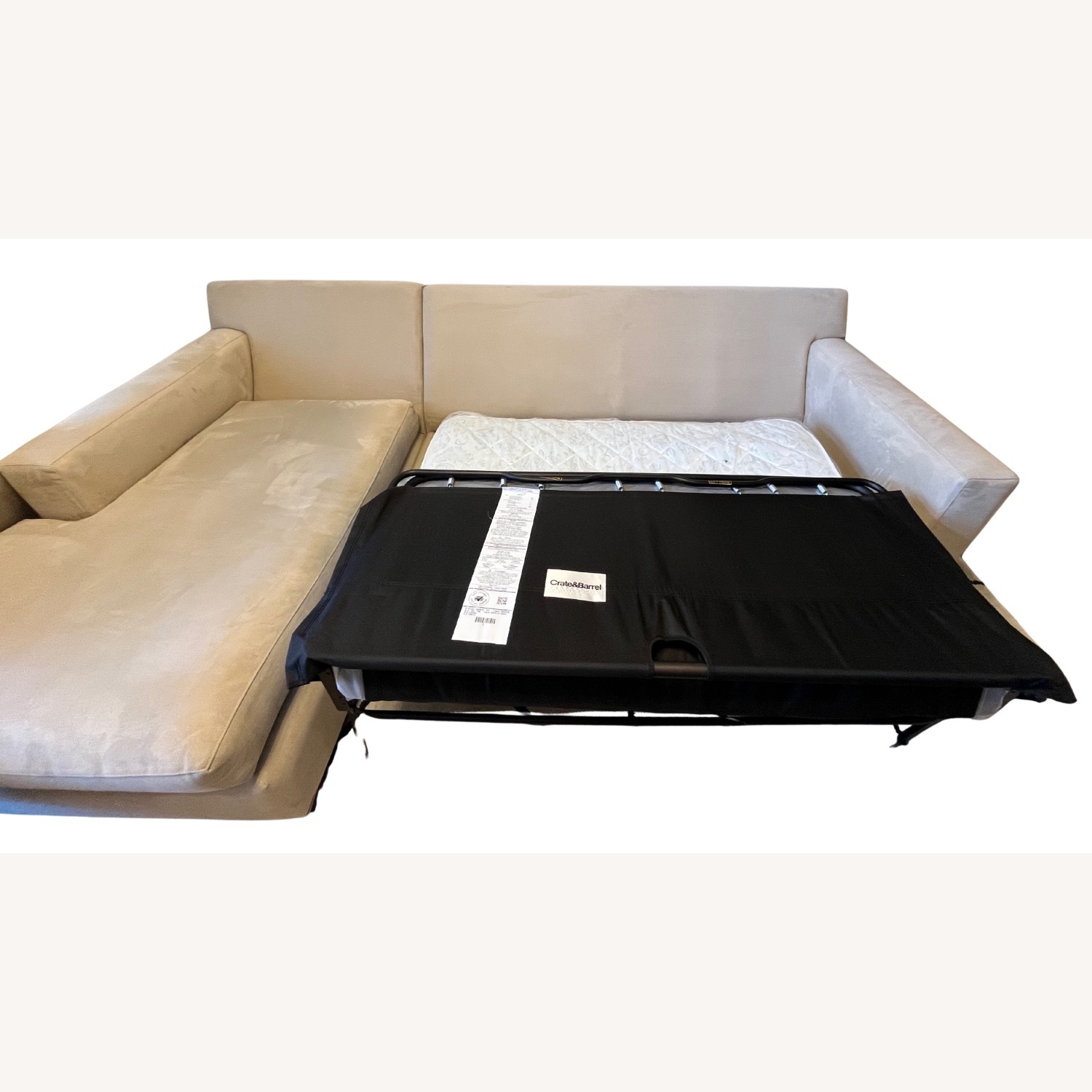 Crate & Barrel Axis Sleeper Sectional Chaise - image-16