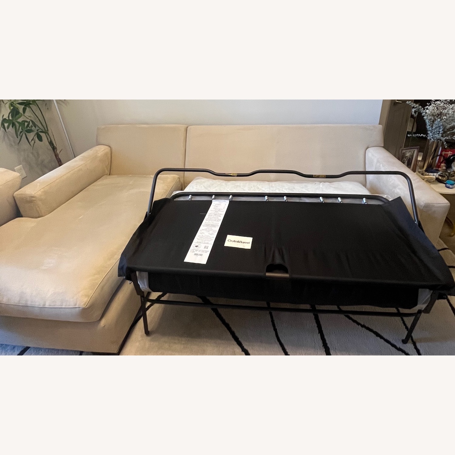 Crate & Barrel Axis Sleeper Sectional Chaise - image-5