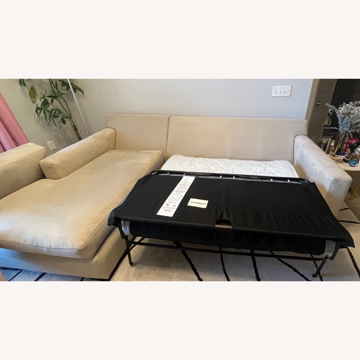 Crate & Barrel Axis Sleeper Sectional Chaise - image-9