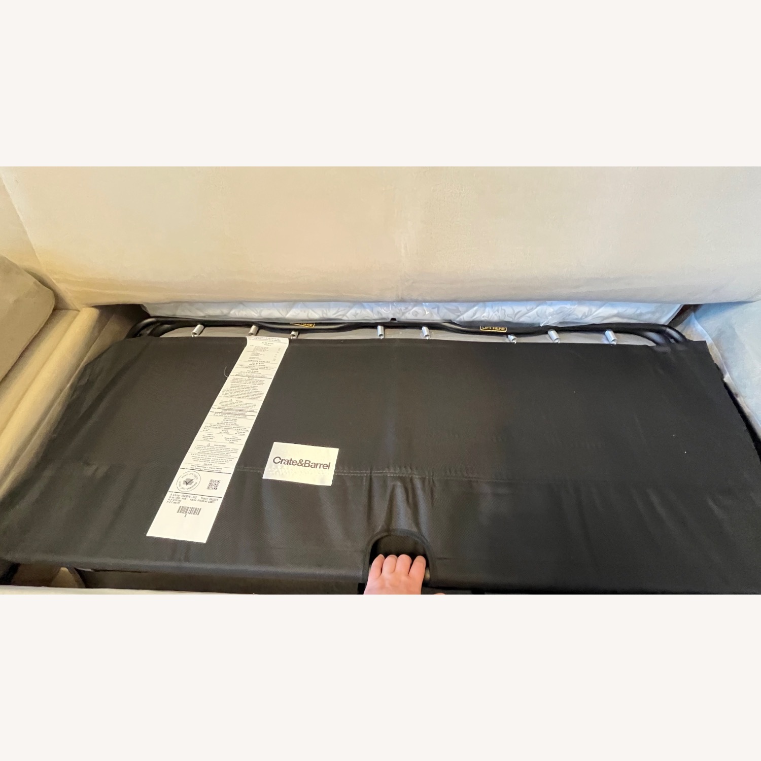 Crate & Barrel Axis Sleeper Sectional Chaise - image-7